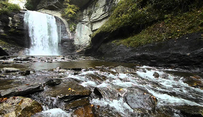 waterfall looking glass